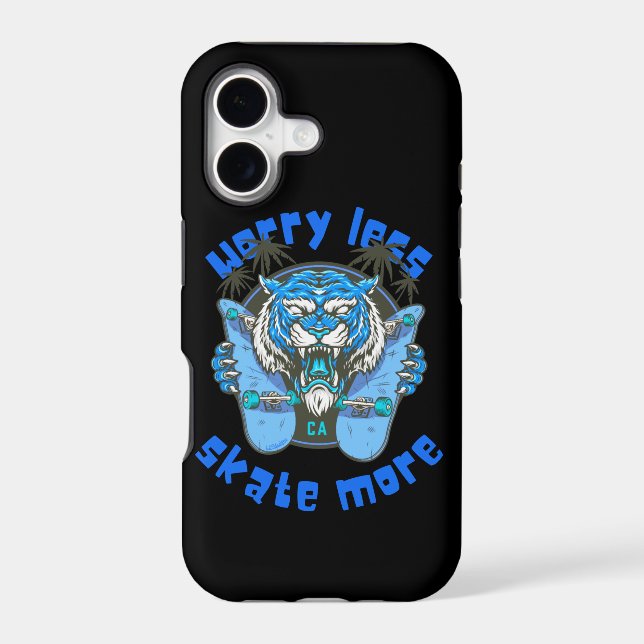 WORRY LESS SKATE MORE tiger edition (Back)