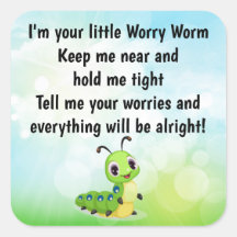 Worry Worm Poem Card Insert