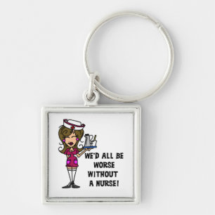 Worse Without a Nurse Key Ring