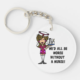Worse Without a Nurse Key Ring