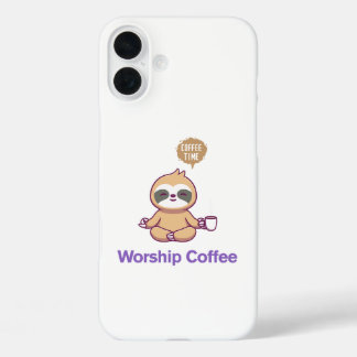 Worship Coffee - Iphone 16 Design iPhone 16 Plus Case