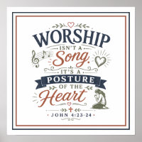 Worship Isn’t A Song Heart Christian Quote