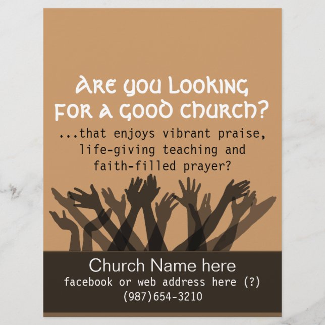 Worship meeting invite.Bible.Healing.Prayer.Church Flyer (Front)