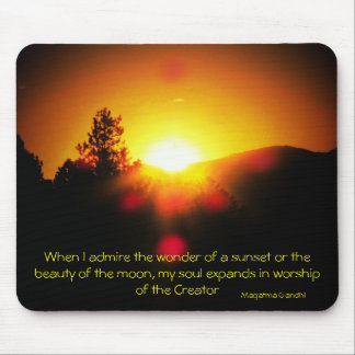 Worship of the Creator..Gahndi Mouse Pad