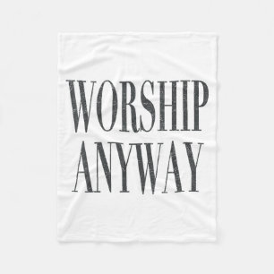 Worship religious faith christian women men fleece blanket