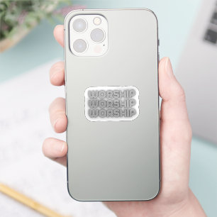 Worship Text In Grey