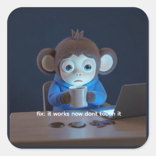 Worst Commit Message Funny Programmer Sticker