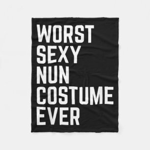 Worst Costume Ever Funny Halloween Fleece Blanket