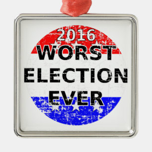 Worst Election Ever Metal Tree Decoration