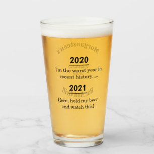 Worst Year in Recent History Novelty Bar Glass