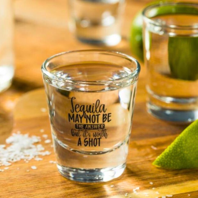 Worth A Shot Pun Shot Glass| Funny Shot Glasses  (Creator Uploaded)