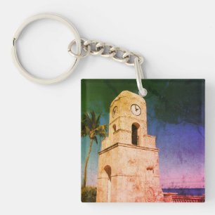 Worth Avenue Clock Tower - Palm Beach, FL Key Ring
