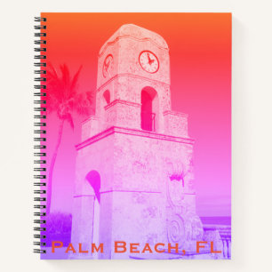 Worth Avenue Clock Tower - Palm Beach, FL Notebook