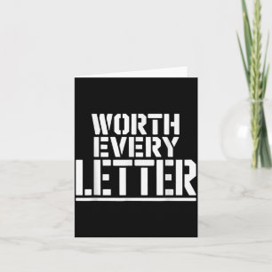 Worth every letter boot camp graduation proud card