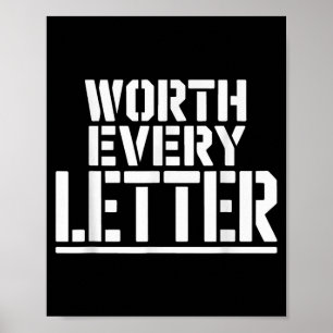 Worth every letter boot camp graduation proud poster