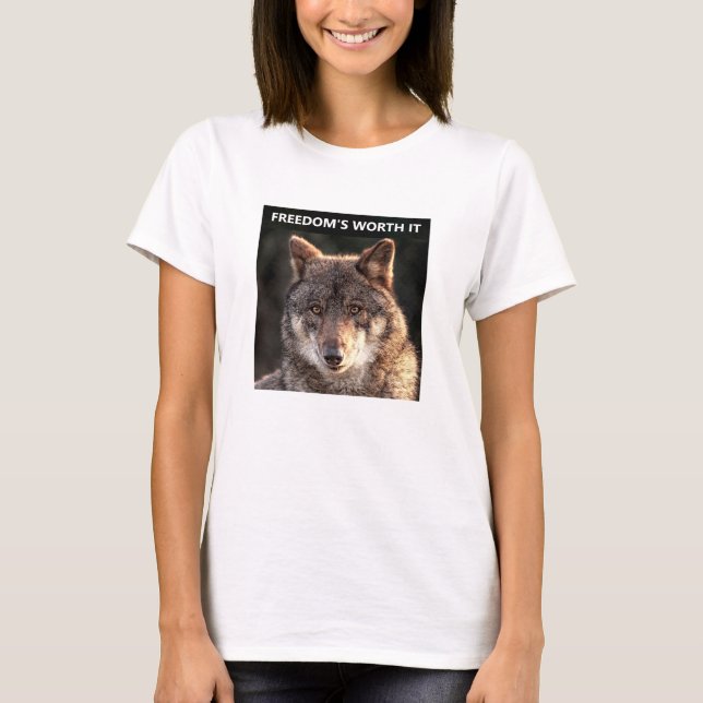 Worth It Wolf (light) T-Shirt (Front)