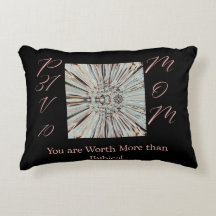 Worth More Than Rubies Square Pillow