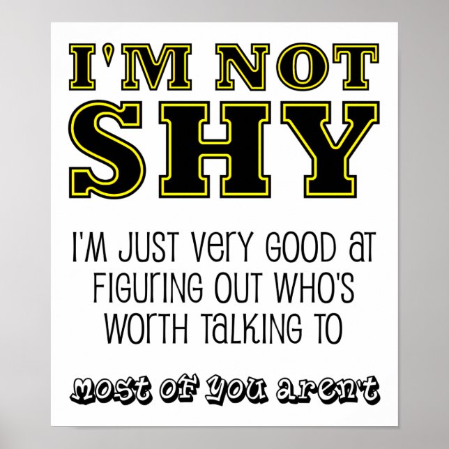 Worth Talking To Funny Poster (Front)