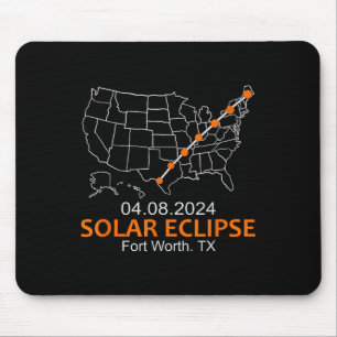 Worth Texas 2024 Total Solar Eclipse Mouse Pad
