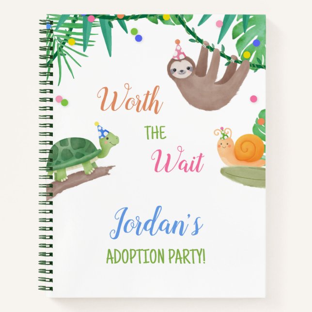 Worth the Wait Adoption Party Guest book (Front)