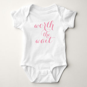 Worth The Wait Baby Body Suit Bodysuit