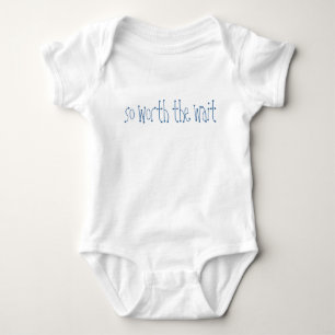 Worth the wait baby bodysuit