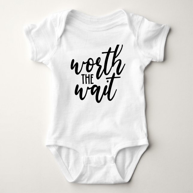 Worth the Wait Baby Bodysuit – Sweet Baby  (Front)