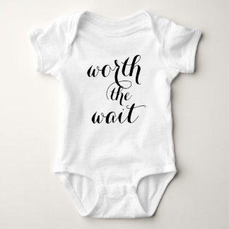 Worth The Wait Baby Funny Cute Baby Baby Bodysuit