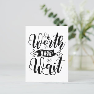 Worth the Wait Bodysuit, worth the wait Postcard
