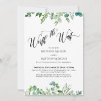 Worth the Wait Eucalyptus Greenery Reception