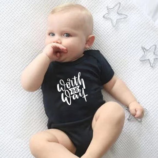 Worth The Wait Funny Baby Bodysuits One-Pieces