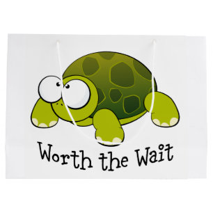 Worth The Wait Turtle Large Gift Bag
