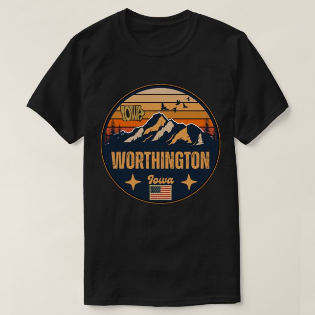Worthington, Iowa T-Shirt (Design Front)