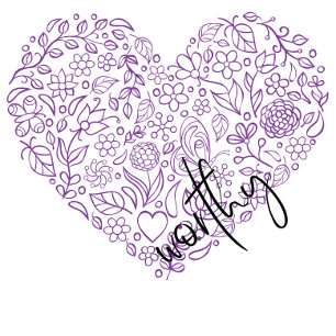 Worthy Heart Stickers (purple)