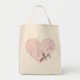 Worthy Heart Tote Bag