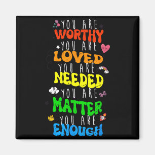 Worthy Loved Prevention Awareness Artwork Magnet
