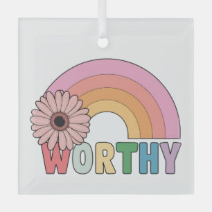 Worthy Rainbow Bloom Glass Tree Decoration