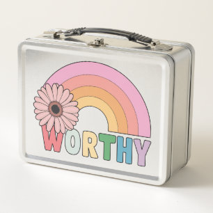 Worthy Rainbow Bloom Metal Lunch Box