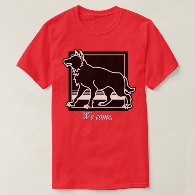 WOT Wolf Chapter Icon With Quote T-Shirt (Design Front)