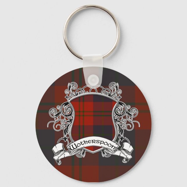 Wotherspoon Tartan Shield Key Ring (Front)