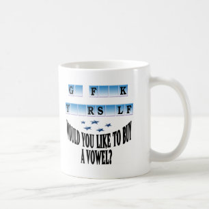 Woul you like to buy a vowel? coffee mug