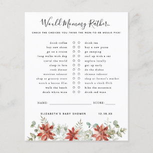 Would Mummy Rather Baby Shower Game