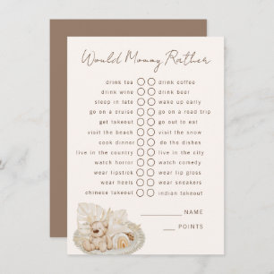 Would Mummy  Rather Party Game Enclosure Card