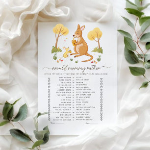 Would Mummy Rather Woodland Kangaroo Baby Shower 