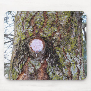 Would Not Wood Knot Mouse Pad