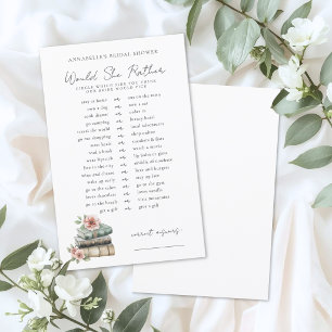 Would Rather Book Bridal Shower