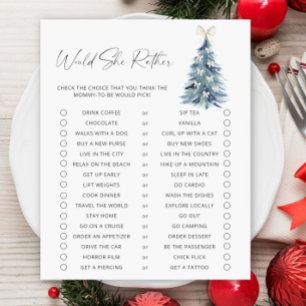 Would She Rather Baby Shower Game