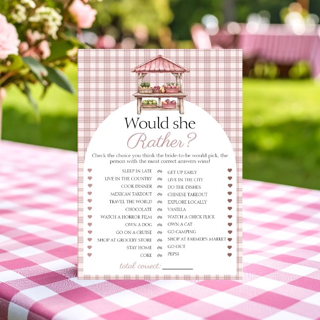 Would she rather Country Market Bridal game card (Creator Uploaded)
