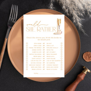 Would She Rather Pearls Bridal Shower Game