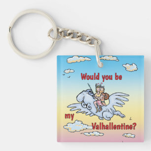 Would you be my Valhallentine Acrylic Keychain